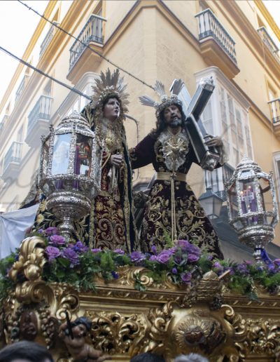 Viacrucis del Consejo de Hermandades y Cofradías de Cádiz 2024 COFRADIA AFLIGIDOS