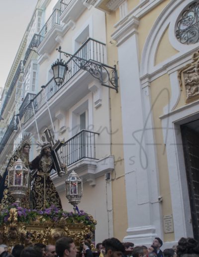 Viacrucis del Consejo de Hermandades y Cofradías de Cádiz 2024 COFRADIA AFLIGIDOS