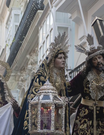Viacrucis del Consejo de Hermandades y Cofradías de Cádiz 2024 COFRADIA AFLIGIDOS