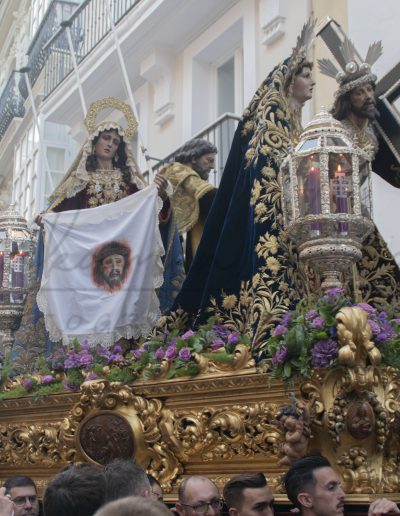 Viacrucis del Consejo de Hermandades y Cofradías de Cádiz 2024 COFRADIA AFLIGIDOS