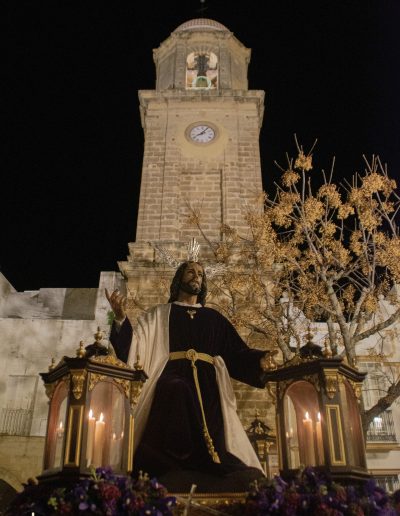 Viacrucis del Consejo de Hermandades y Cofradías de Chiclana cofradia el huerto