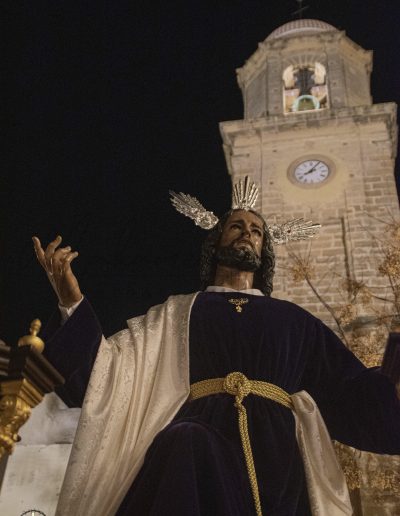 Viacrucis del Consejo de Hermandades y Cofradías de Chiclana cofradia el huerto